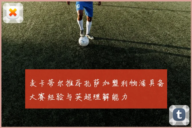 麦卡蒂尔推荐孔萨加盟利物浦具备大赛经验与英超理解能力